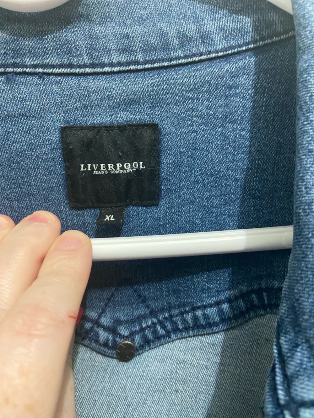 Liverpool Jeans Company Blue Denim Jean Jacket - Picture 3 of 3